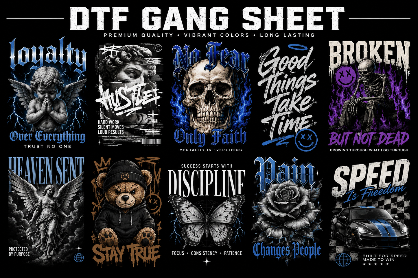 Upload Your Custom DTF Gang Sheet